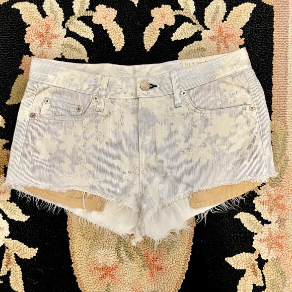 rag & bone Mild Kahuna print cut-off shorts like new! - Picture 1 of 9